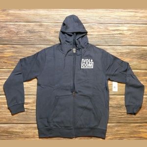Volcom Round One Mens Hoodie Navy